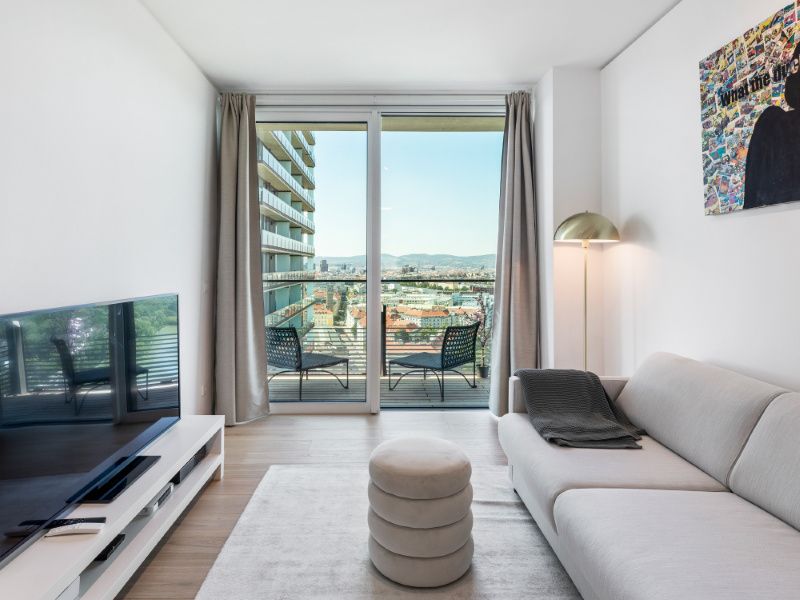 Wohnzimmer mit Aussicht